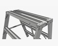 Sawhorse Foldable Ladder 3D 모델 