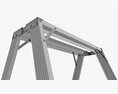 Sawhorse Foldable Ladder 3d model