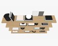 Shelf With Decorations 3D-Modell