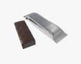 Blank Food Candy Chocolate Plastic Package Wrap Mock Up 3D-Modell