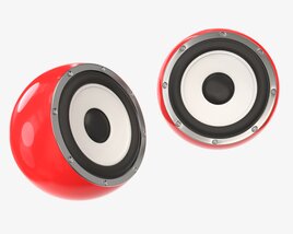 Spherical Desktop Speakers 3D 모델 