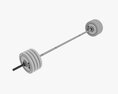 Straight Weight Bar With Weights Modelo 3D