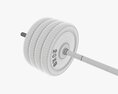 Straight Weight Bar With Weights 3D-Modell