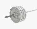 Straight Weight Bar With Weights Modelo 3d