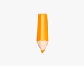 Stylized Tilted Pencil 3d model