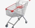 Supermarket Grocery Store Shopping Metal Cart 3D модель
