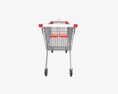Supermarket Grocery Store Shopping Metal Cart Modelo 3d