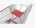 Supermarket Grocery Store Shopping Metal Cart 3D-Modell