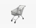 Supermarket Grocery Store Shopping Metal Cart 3D模型