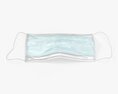 Surgical Mask Single Lying On Ground 01 Modello 3D