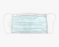 Surgical Mask Single Lying On Ground 01 3D-Modell