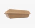Take-out Lunch Cardboard Box 01 Closed 3d model
