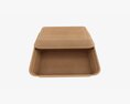 Take-out Lunch Cardboard Box 01 3D-Modell
