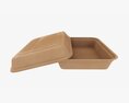 Take-out Lunch Cardboard Box 01 3D модель