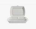Take-out Lunch Polystyrene Box 02 3D модель