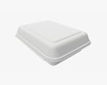 Take-out Lunch Polystyrene Box 03 Closed 3Dモデル