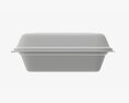 Take-out Lunch Polystyrene Box 03 Closed 3D 모델 