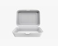 Take-out Lunch Polystyrene Box 03 3D模型