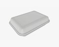 Take-out Lunch Polystyrene Box 05 Closed 3d model