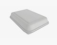 Take-out Lunch Polystyrene Box 05 Closed 3d model