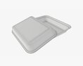 Take-out Lunch Polystyrene Box 06 3D-Modell