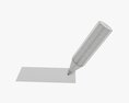 Tilted Writing Pencil Modello 3D