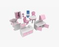 Toy Furniture Stylized Modèle 3d