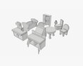 Toy Furniture Stylized 3Dモデル