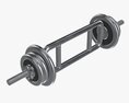 Triceps Weight Bar With Weights 3D 모델 