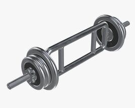 Triceps Weight Bar With Weights Modèle 3D