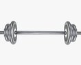 Triceps Weight Bar With Weights 3D-Modell