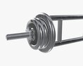 Triceps Weight Bar With Weights 3D 모델 