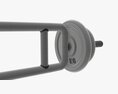 Triceps Weight Bar With Weights Modèle 3d