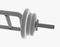 Triceps Weight Bar With Weights 3D模型