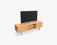 TV On Cabinet 3d model