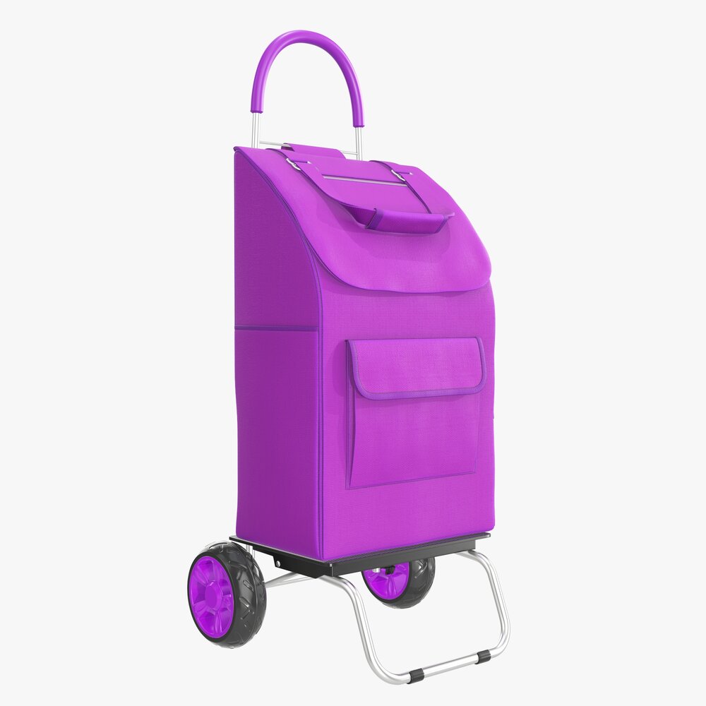 Utility Foldable Cart With Bag 3D model