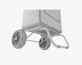 Utility Foldable Cart With Bag 3Dモデル