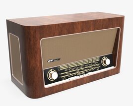Vintage Radio 01 3Dモデル