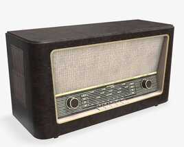 Vintage Radio 02 3D 모델 