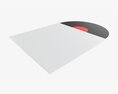 Vinyl Record With Cover Mockup 03 3D 모델 