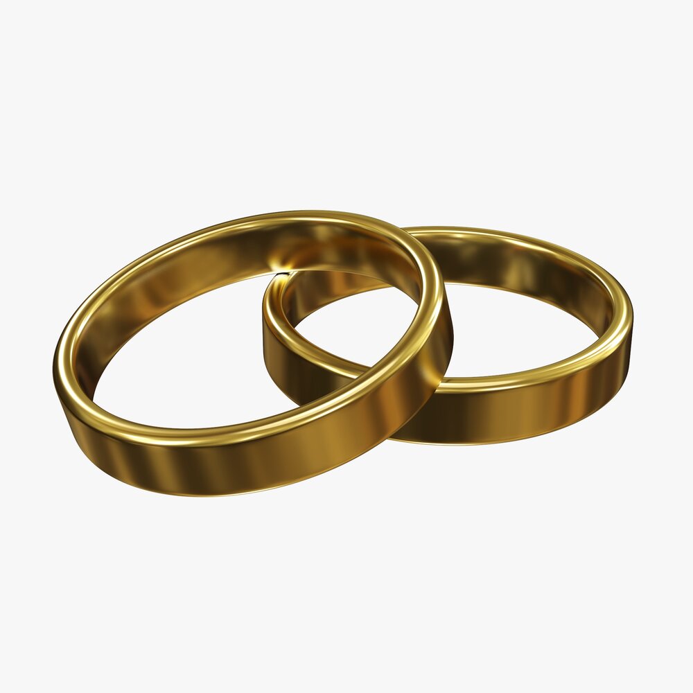 Wedding Rings 3Dモデル