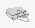 Woman Briefcase Travel Bag Handbag On Ground 3D模型