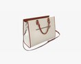 Woman Briefcase Travel Shoulder Bag Handbag Open Modelo 3D
