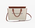 Woman Briefcase Travel Shoulder Bag Handbag Open 3D-Modell
