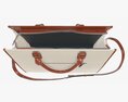 Woman Briefcase Travel Shoulder Bag Handbag Open 3D 모델 