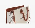 Woman Briefcase Travel Shoulder Bag Handbag Open 3D模型