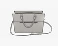 Woman Briefcase Travel Shoulder Bag Handbag Open 3Dモデル
