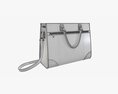 Woman Briefcase Travel Shoulder Bag Handbag Open 3d model