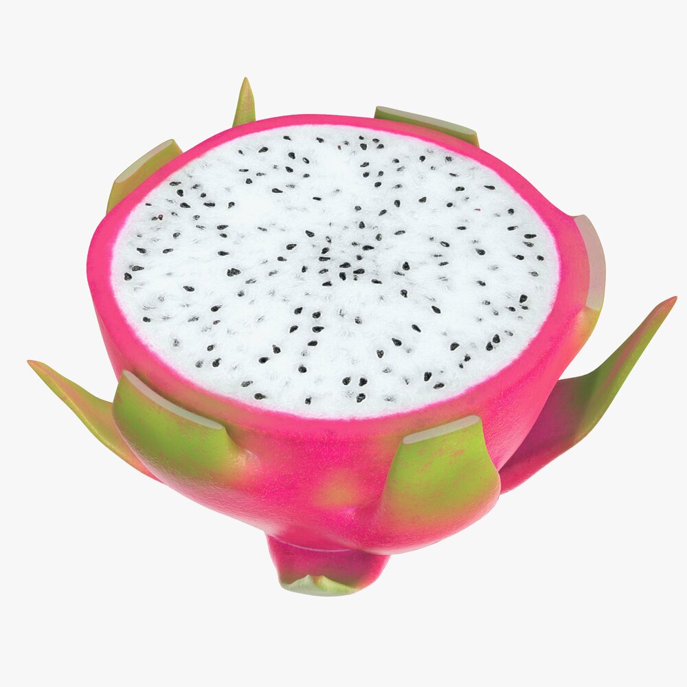 Dragonfruit Half 3D 모델 