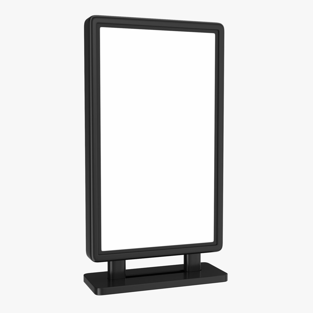Advertising Display Stand Mockup 08 3D-Modell